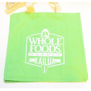 画像: ホールフーズ・マーケット（Whole Foods Market）エコバッグ・100%オーガニックコットン（グリーン）