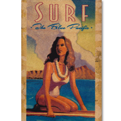 画像1: ヴィンテージハワイアンポストカード（Vintage Hawaiian Postcard）ポストカード（木製）